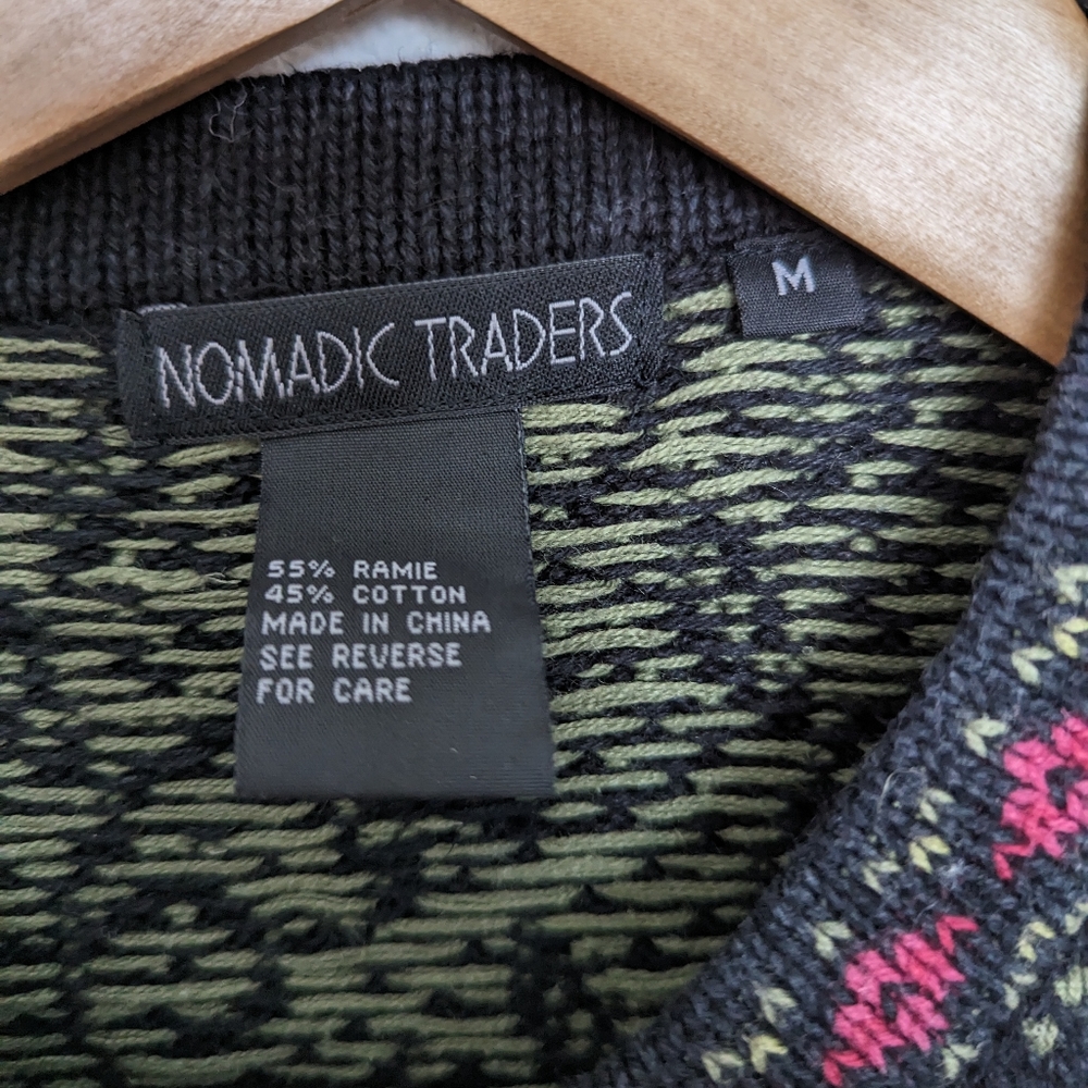 Vintage Nomadic Traders Sweater Cardigan Medium - Picture 5 of 8